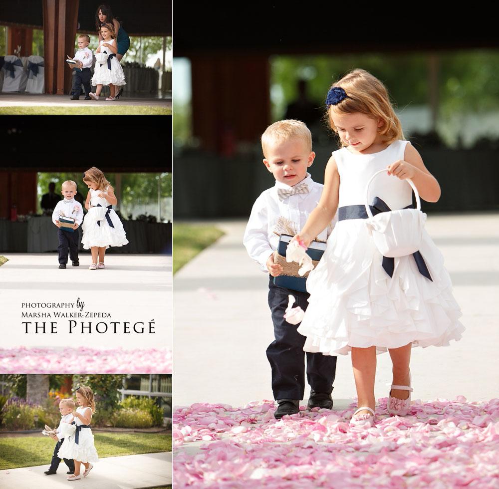 flower girl and ring bearer, shafter park place wedding