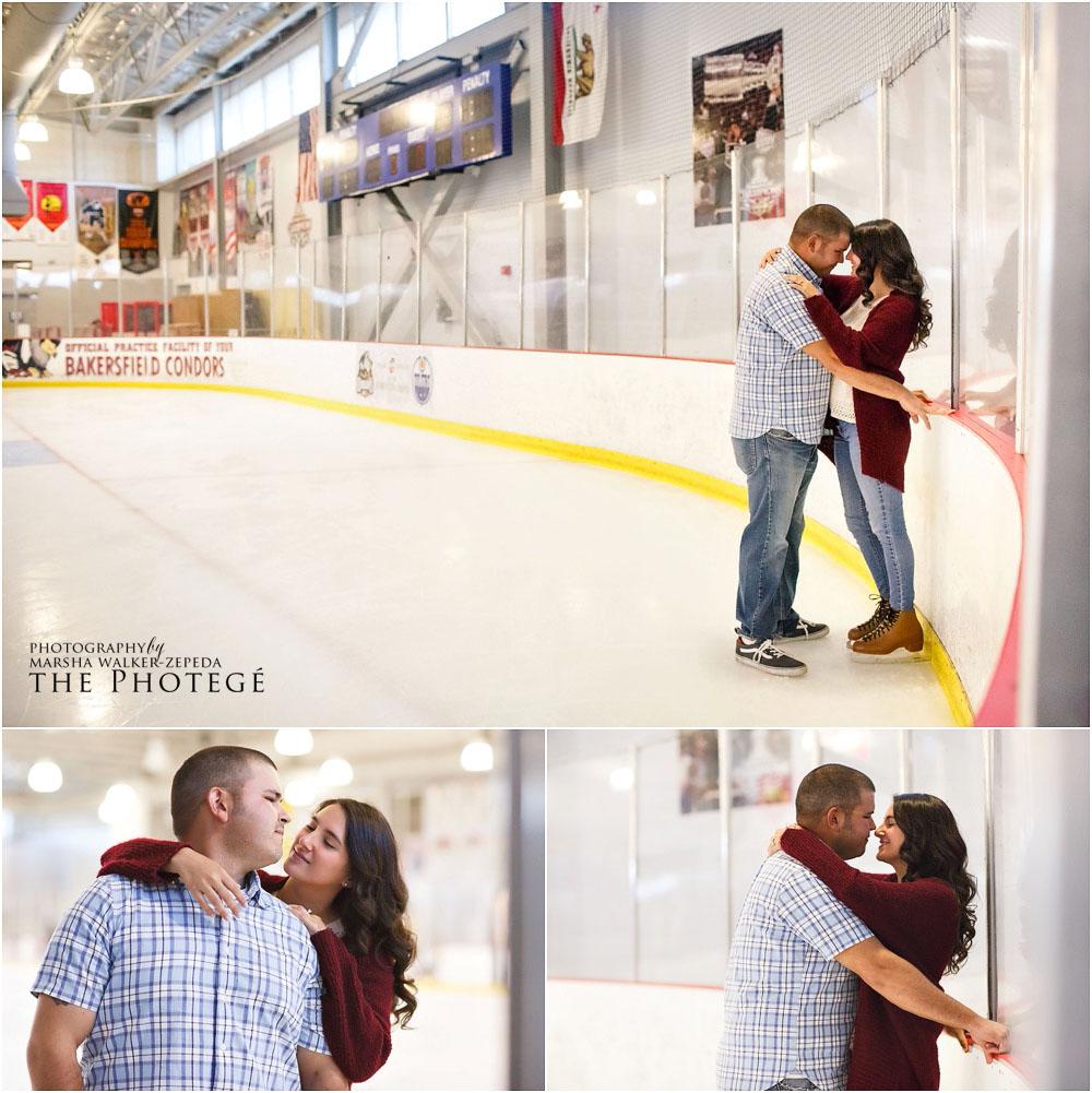 ice rink, kern county museum engagement 