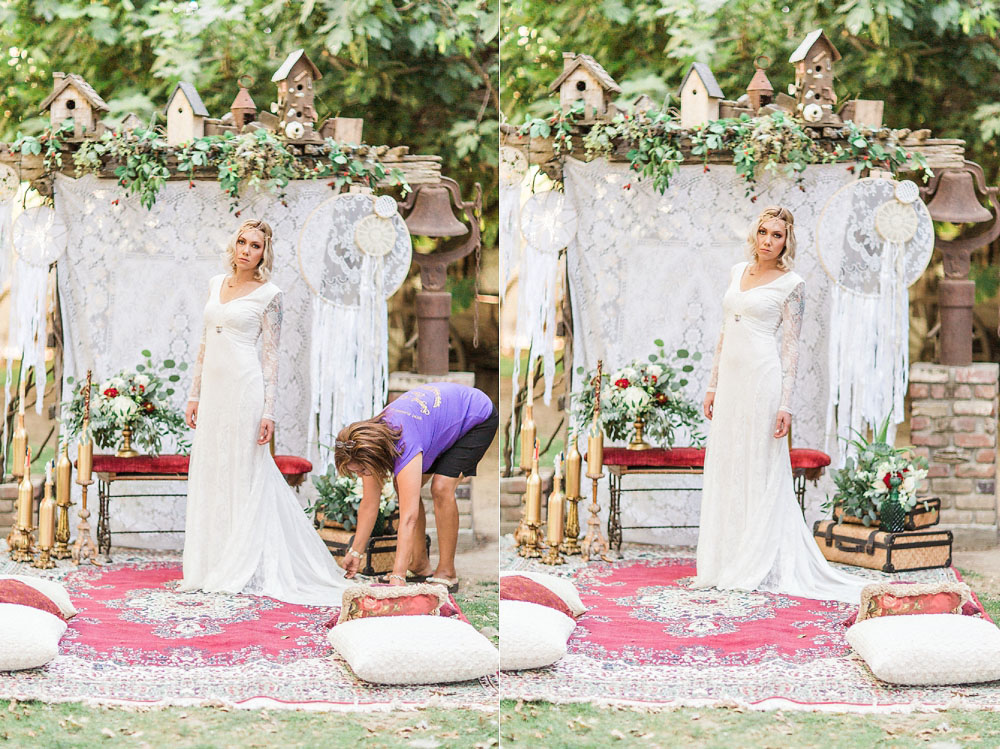 boho garden surprise proposal editorial photoshoot with The Photege and Simply Shabby Chic Events