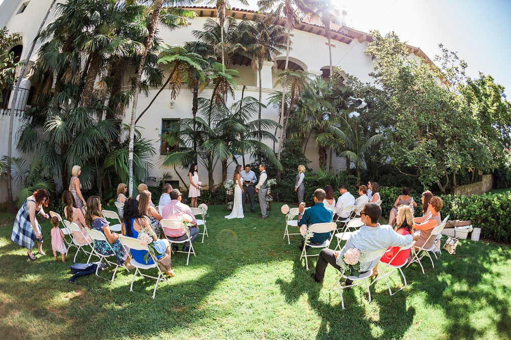 Intimate Santa Barbara Courthouse Wedding on the Rotunda Lawn by The Photege