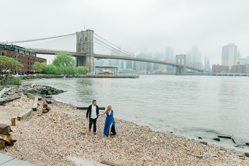 Brooklyn Bridge park engagement session